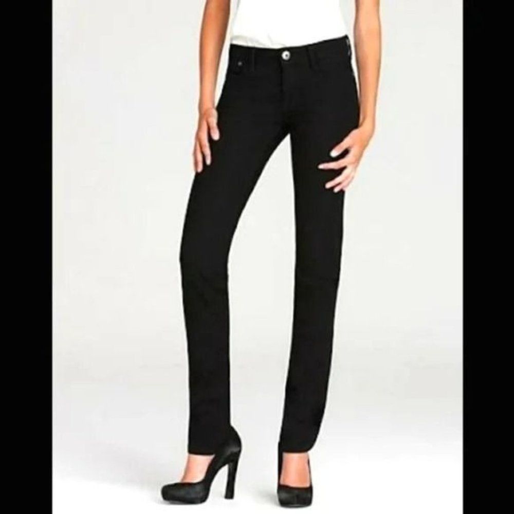 DL1961 Grace High-Rise Straight Leg Jeans Onyx Black 29